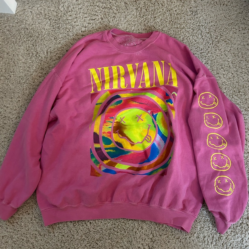 Pink Nirvana Crew L/XL